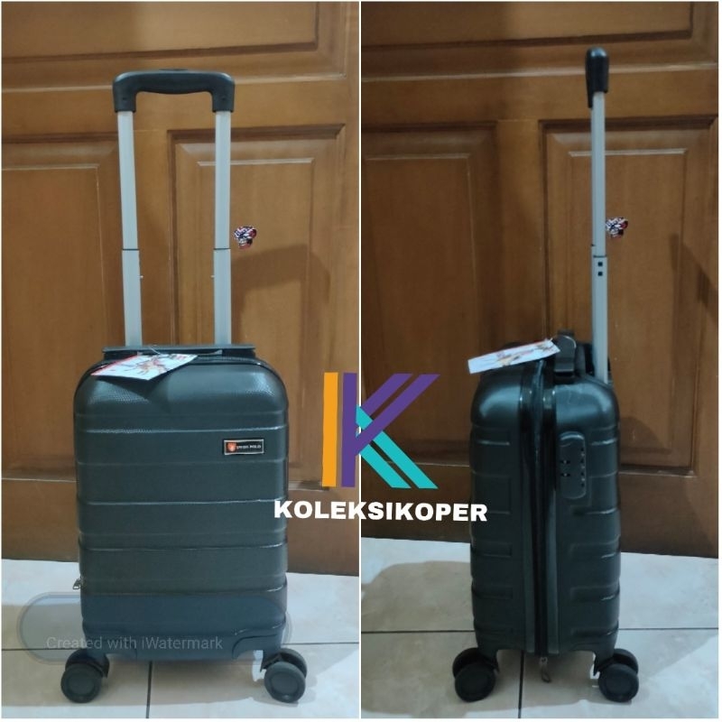 Koper Polo Swiss Fiber ABS Kuat ukuran Kecil 16 inch