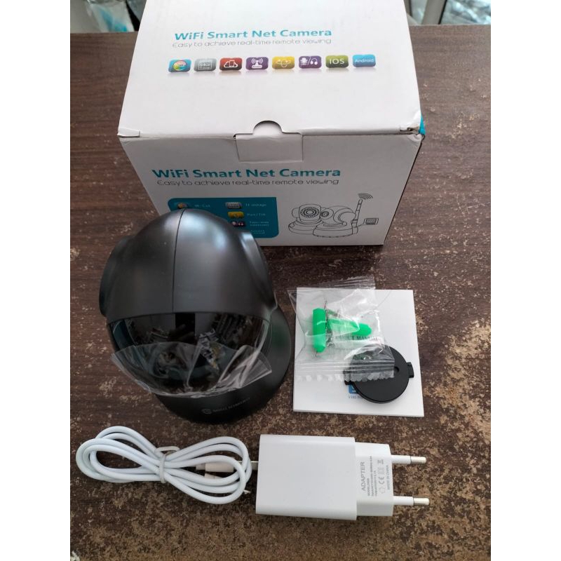 V380 Pro Smart WiFi 8MP IP Camera CCTV Outdoor/Indoor, Putih, 128GB Micro SD, IP66, 50m Night Vision