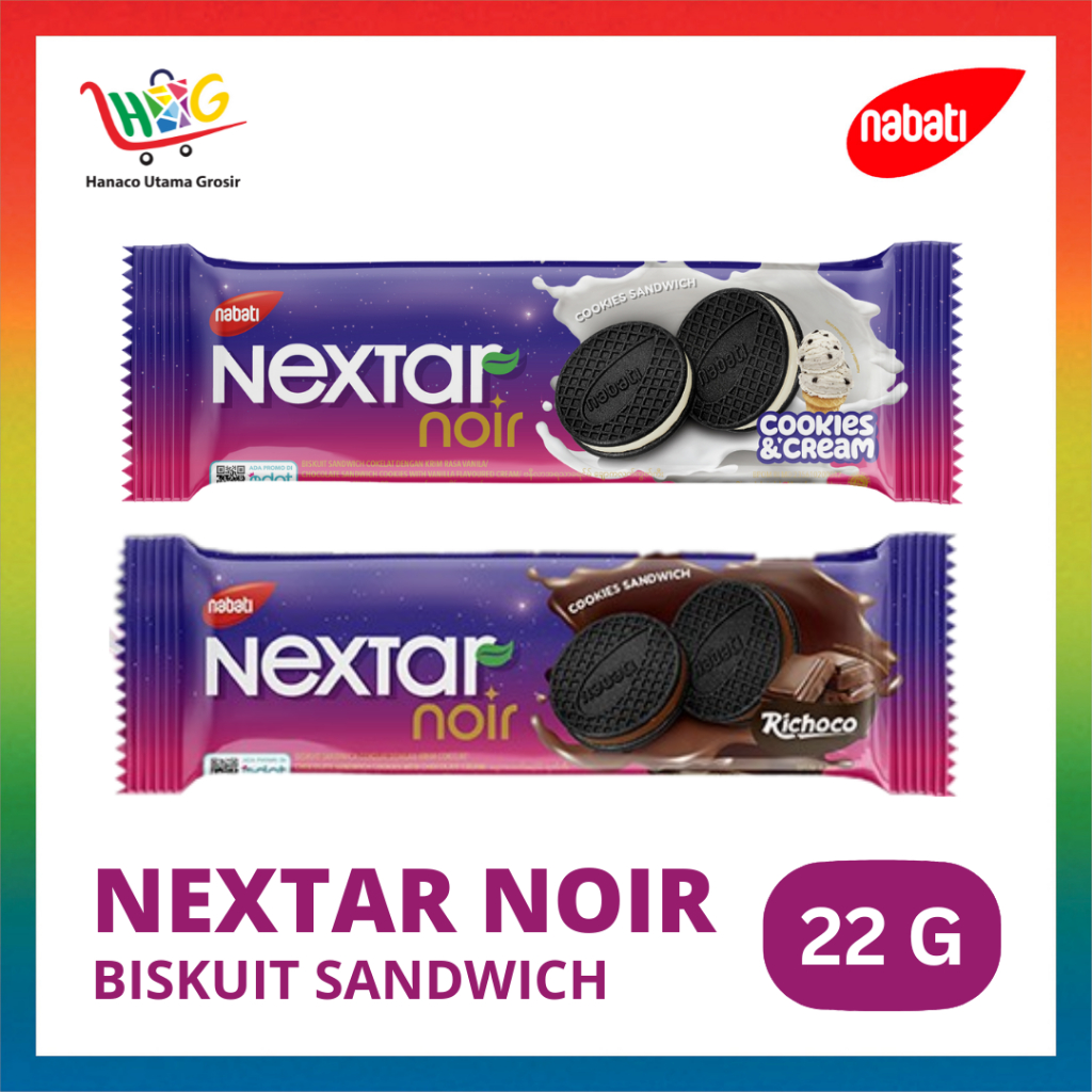 Nextar Noir Biskuit Sandwich All Variant 22 gram