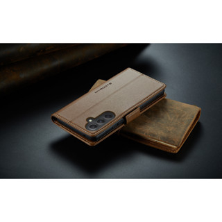 Lambskin PU Leather Case Flip RFID Myroots For Samsung A54 A34 A24 A14 - M14 4G 5G Soft TPU Shockproof Phone Cover Case