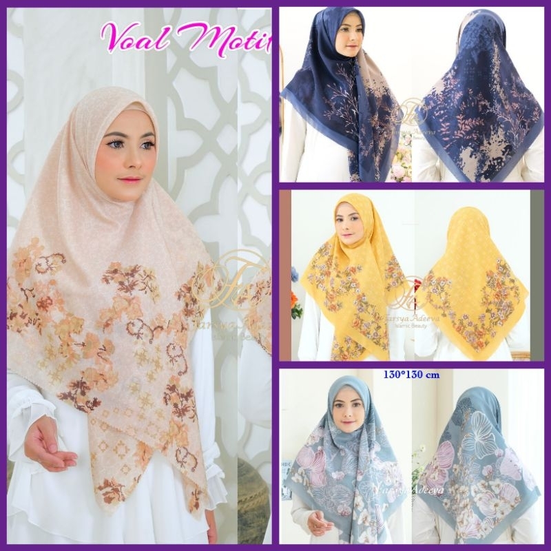 Hijab Voal Motif Jumbo