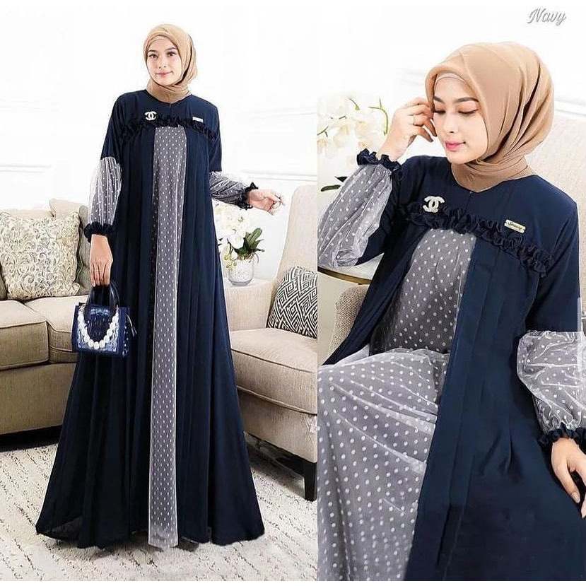 GAMIS WANITA GISELLA DRESS AF BAHAN SHAKILA CERUTY BABYDOL TILE MUSTARD 100 - 120 CM GAMIS WANITA TERBARU 2023 KEKINIAN / DRESS WANITA MUSLIM MODERN / MAXY DRESS WANITA JUMBO