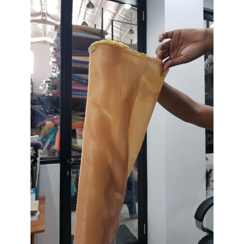 PER MTR kain satin emas, kain saten mas , kain decor, kain warna gold