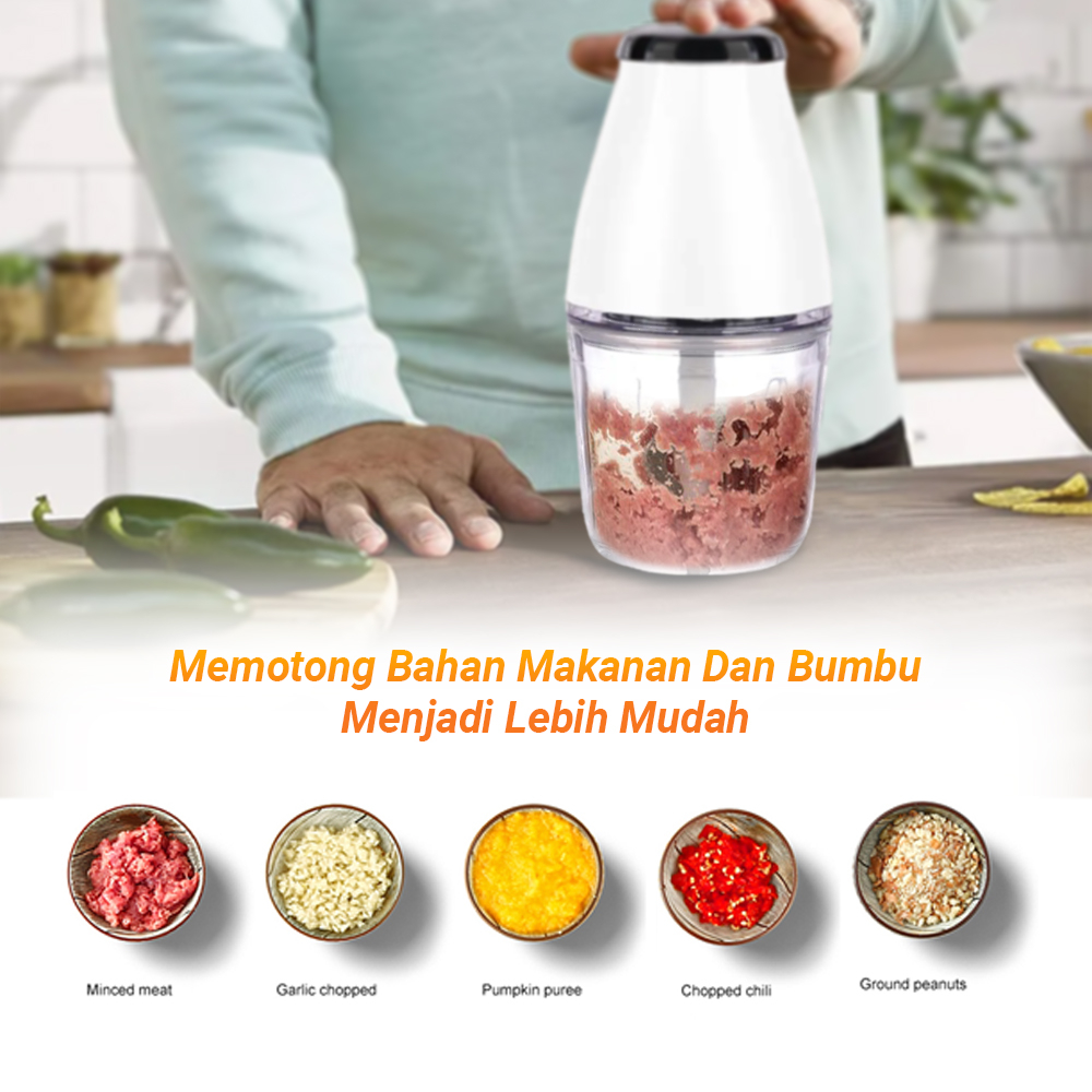 Blender Penggiling Daging Portable Berkualitas Terbaik/Mini Chopper  Matrix Kaca/ FP-116