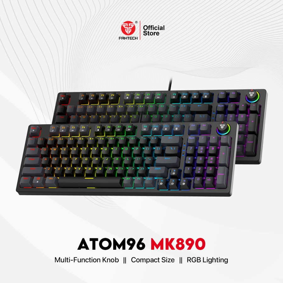 Fantech ATOM96 MK890 RGB Keyboard Gaming Mechanical Full Size