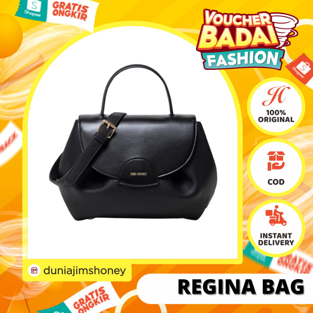 Jims Honey Regina Bag Handbag Slingbag Tas Selempang Wanita Kuliah Kerja Import JH Fashionable Murah Ori