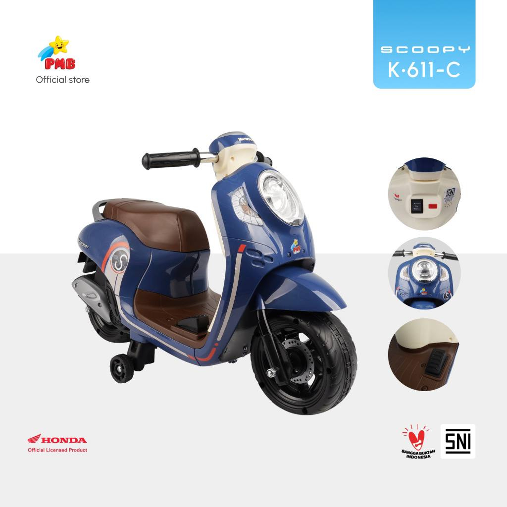 PMB Motor Aki  K611C Mainan Anak Motor Scoopy Mini