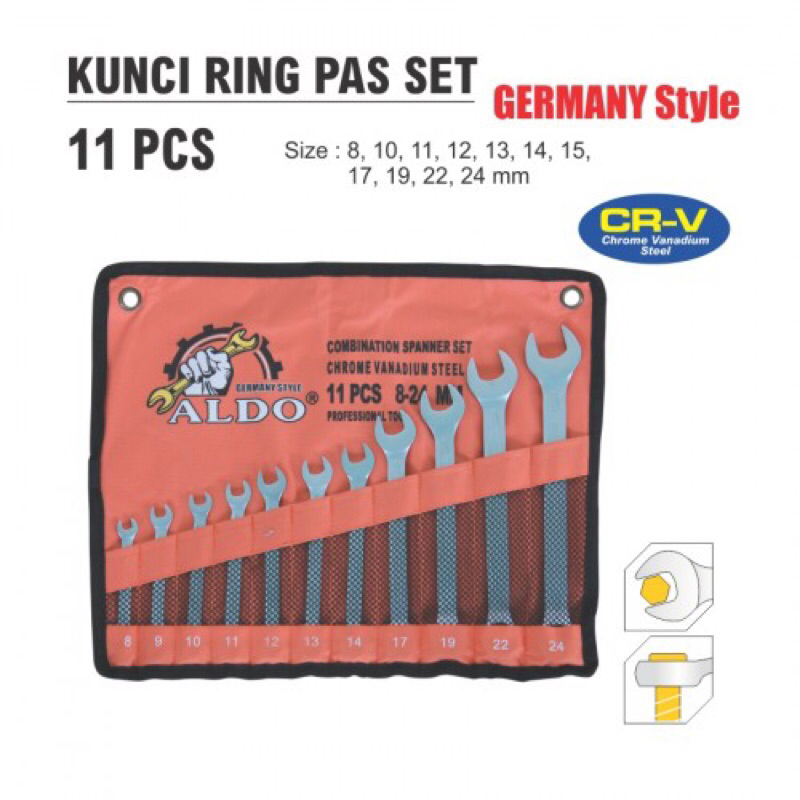 Aldo Kunci Ring Pas Set