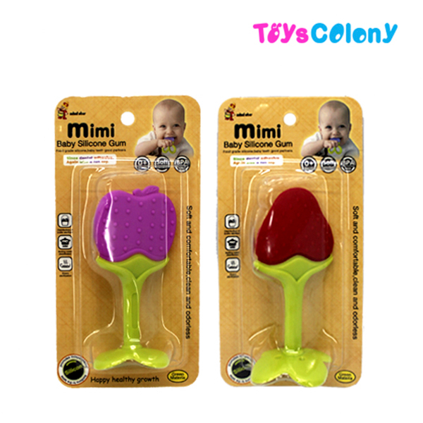 Baby Teether/Mainan Silikon Gigitan Bayi Bentuk Buah