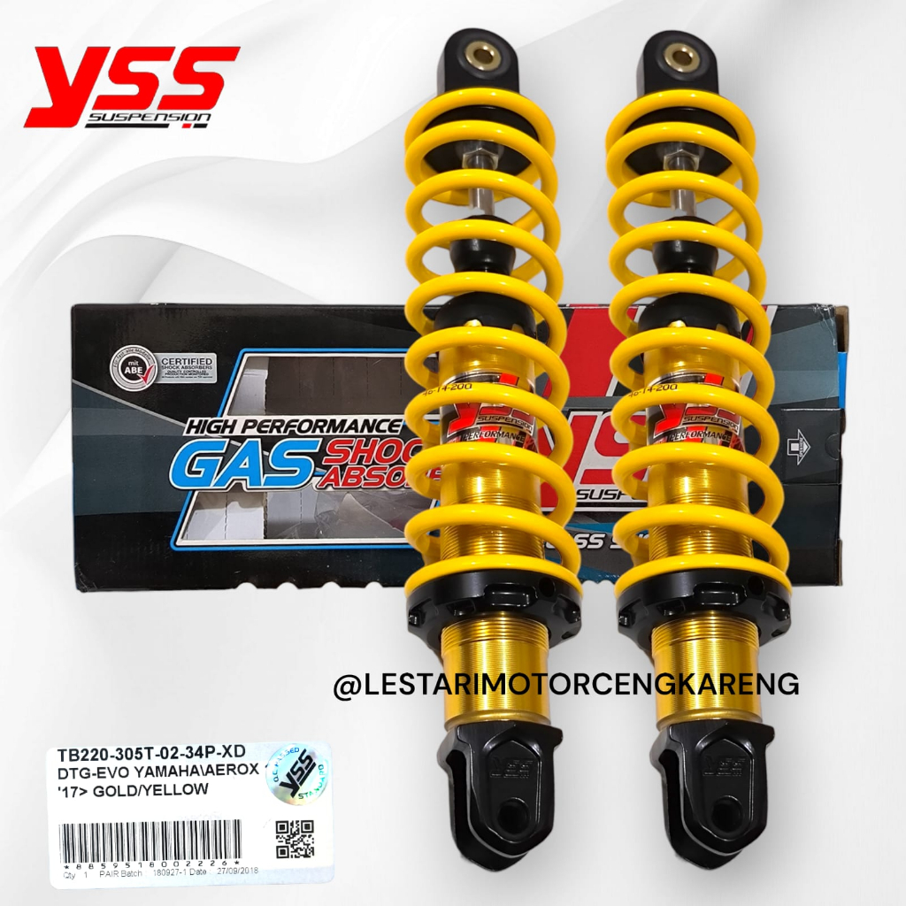 SHOCK SHOCKBREAKER YSS DTG EVO AEROX 155 OLD &amp; CONNECT / ALL NEW NMAX