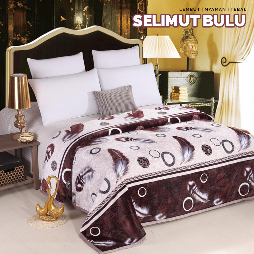 Selimut Tebal Super Lembut Premium Motif Ukuran 150x200cm Bahan Polyester Halus Dewasa Pria Wanita Perlengkapan Tidur Rumah Tangga Import - HK500 - Comforthomes