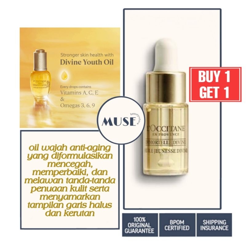 [ BUY 1 GET 1 ] Loccitane Immortelle Divine Youth Oil 4ml / Face Oil