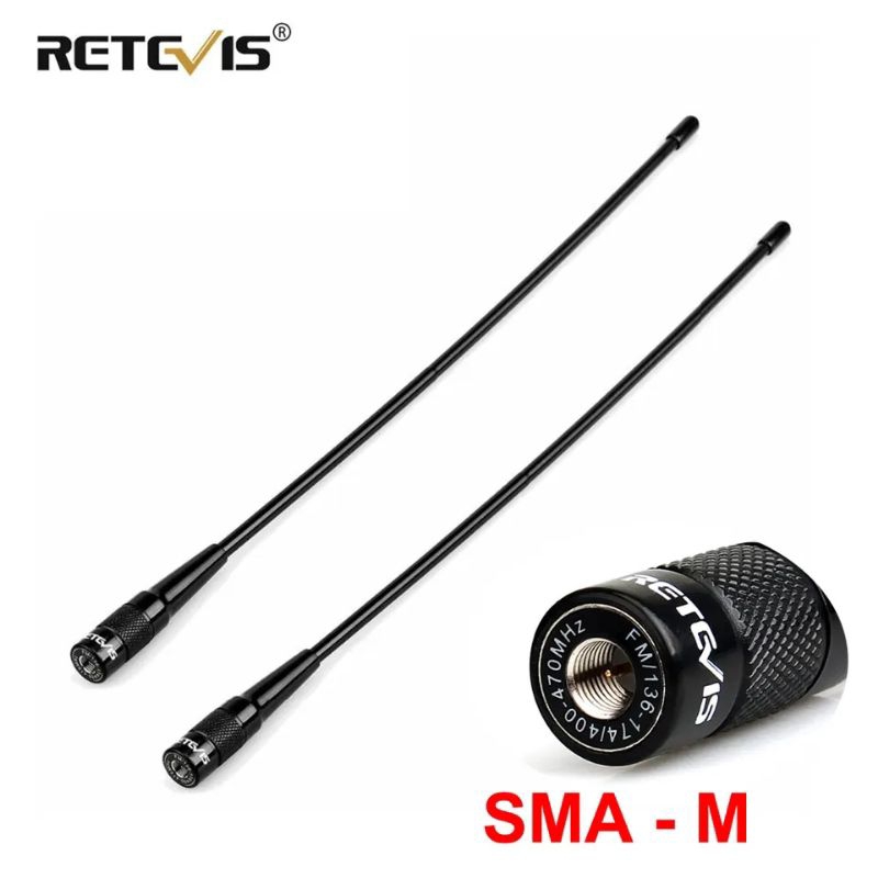 Antena super stick Retevis RHD 771 Dual Band Vhf Uhf connector sma male