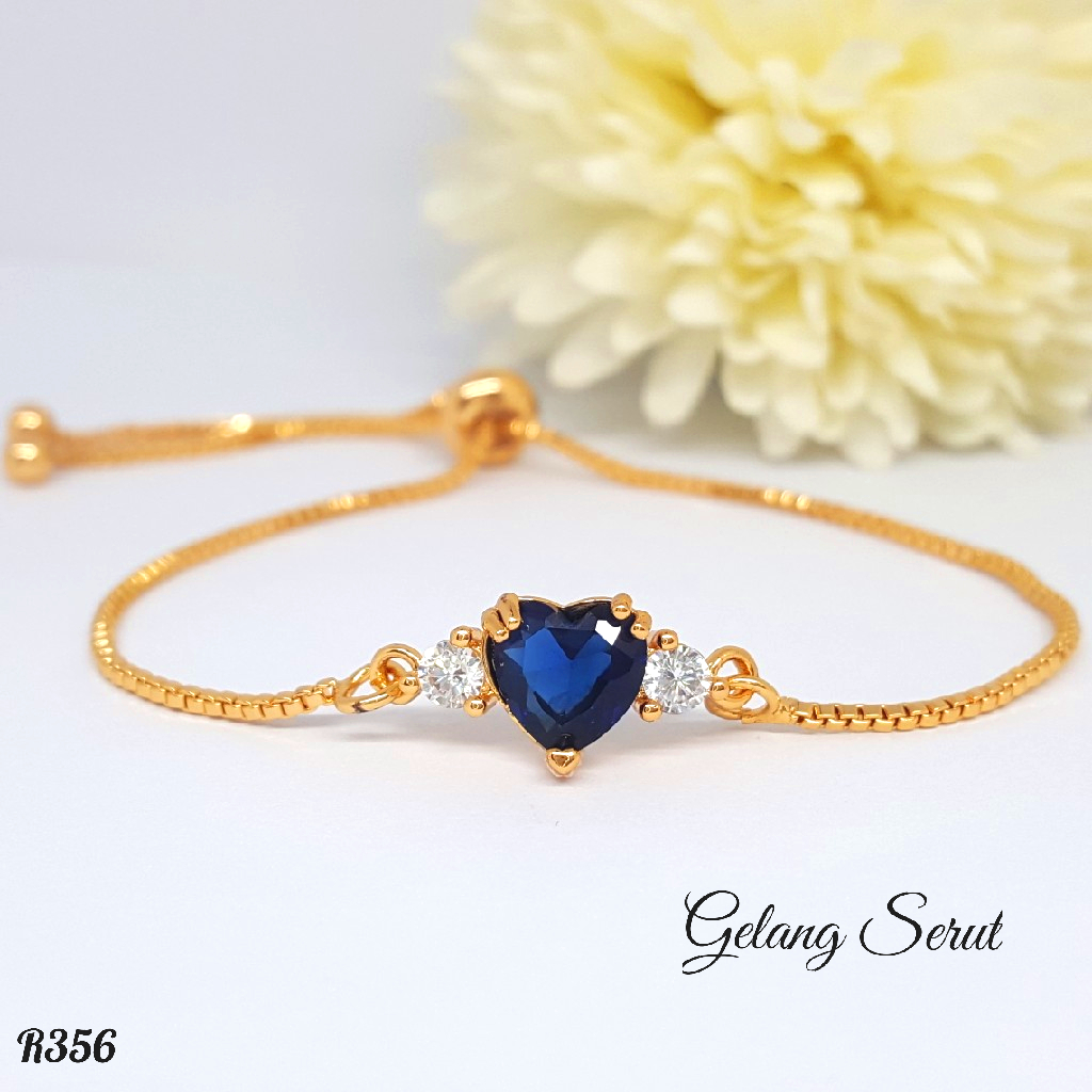 PGX Gelang Serut Xuping Wanita Perhiasan Lapis Emas Aksesoris Fashion Premium R356