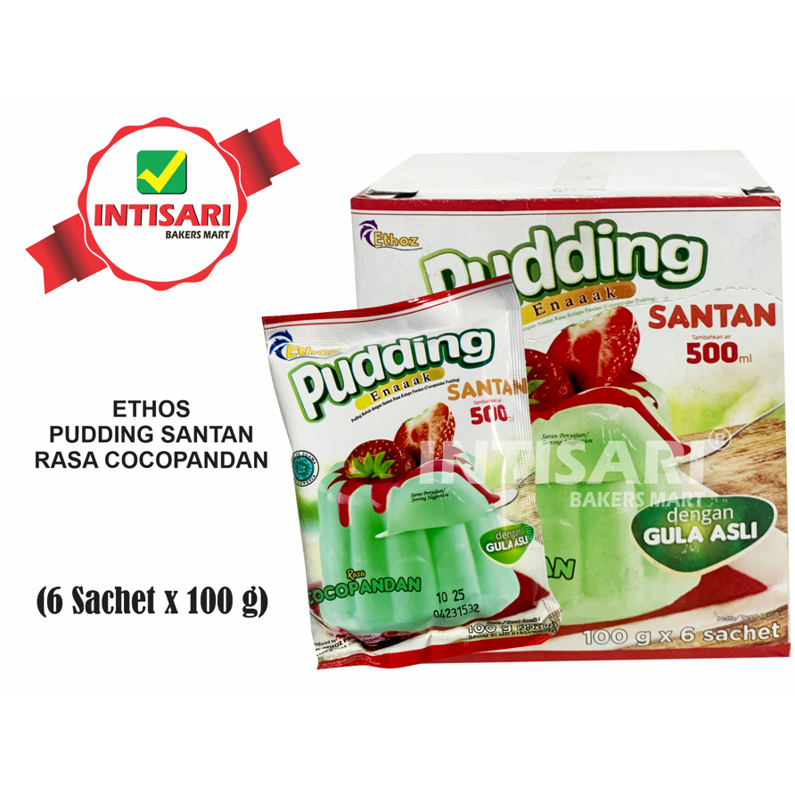 

ETHOZ PUDDING SANTAN RASA COCOPANDAN 6 SACHET x 100 G