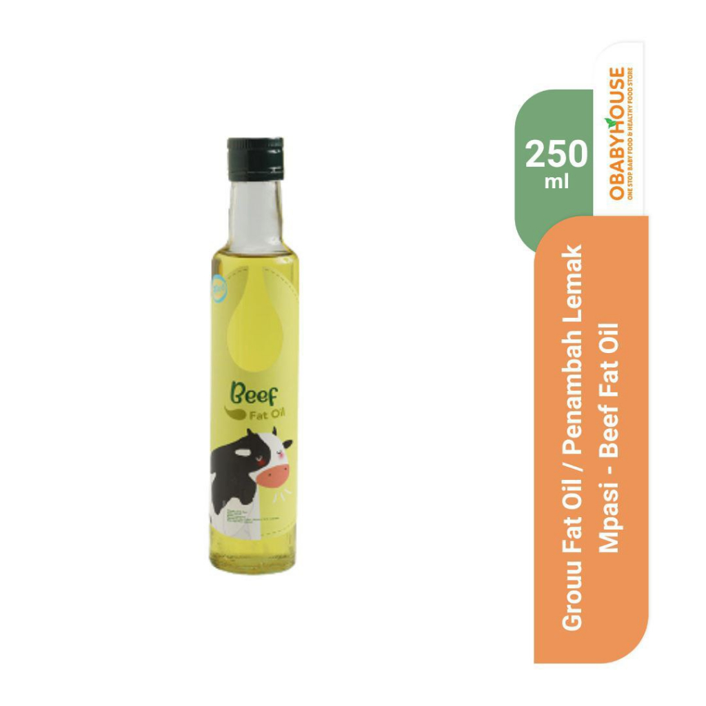 Grouu Fat Oil / Penambah Lemak Mpasi - Beef Fat Oil 250 ml