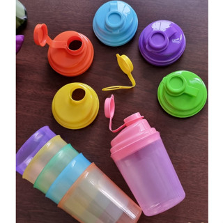 Sgmshop Botol Shaker Neon Gym Bottle Tumbler Fitnes Susu Bubuk BPA Free ABS Shaker