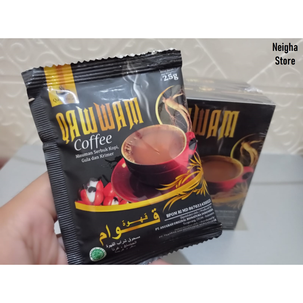 Kopi QAWWAM Sachet Suplemen Herbal Vitaltias Kuat Keras Tahan Lama Aman Buat Jantung BPOM HALAL
