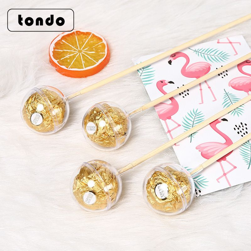 SUPPLYFLORIST - 5PCS BOX COKLAT FERRERO ROCHER BOLA AKRILIK BOUQUET COKLAT / BOQUET FERRERO ROCHER S