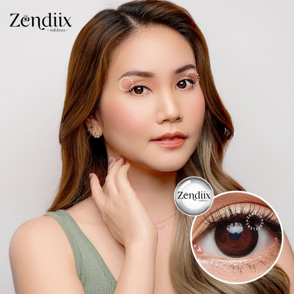 Softlens TRAPEZIUM Warna BELLA ONYX 14.5mm Normal Minus