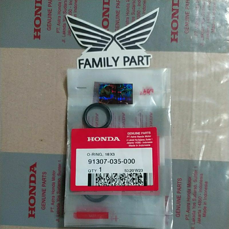 Oring Colokan Oli Atas Bebek Matic Sport Ori AHM Oring 18x3 91307-035-000