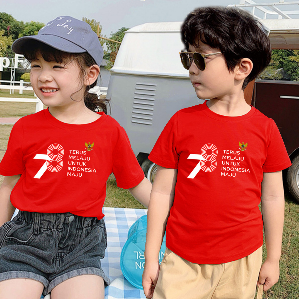 Kaos HUT RI Anak Kaos MERAH PUTIH Kaos Anak