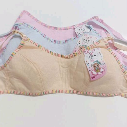 Miniset kait remaja bra remaja bh remaja busa nempel tipis kait 2 tanpa kawat halus lembut anak perempuan remaja dewasa