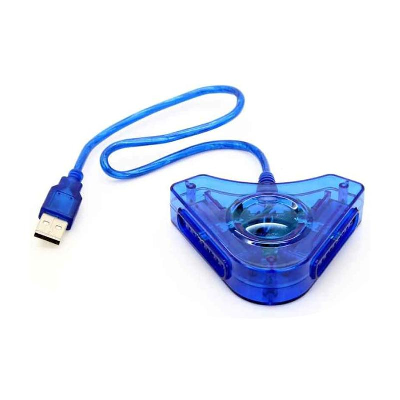 CONVERTER KONVERTER USB TO DOUBLE PS2 KE USB PC DAN LAPTOP