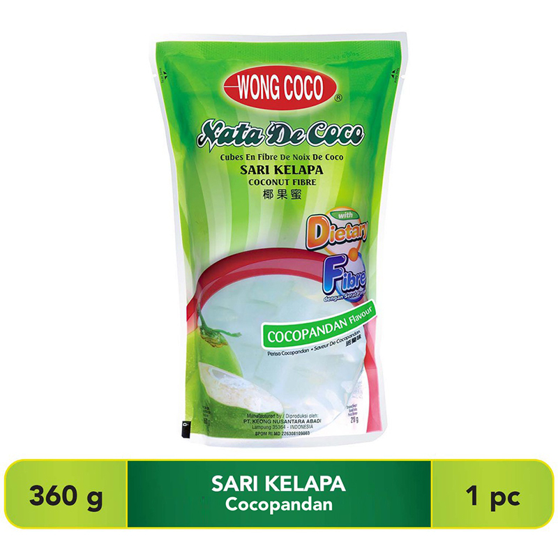 

WONG COCO Nata De Coco Sari Kelapa Cocopandan 360 g
