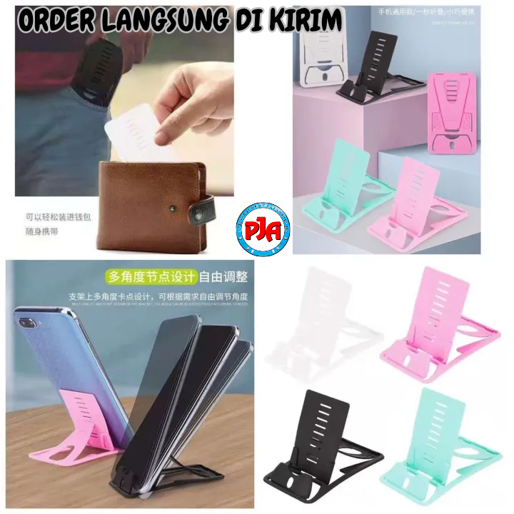 Holder Hp Phone Holder Dudukan Hp Stand Holder Kartu Card Holder Mini Standing Murah Pandawajayaacc