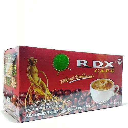 Kopi RDX Cafe Minuman Serbuk Kopi Kopi Ginseng RDX 20 sachet ORIGINAL