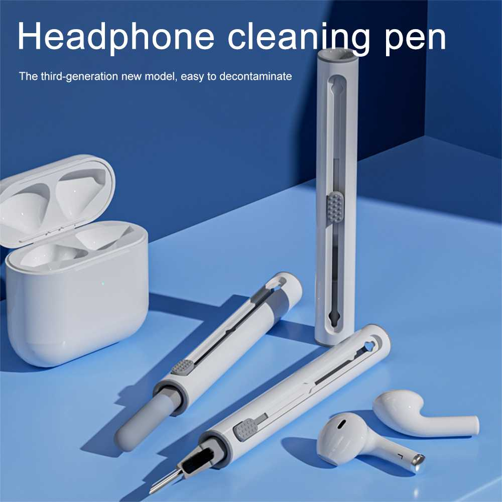 Pembersih Earphone Multi Cleaning Pen Portable 3 in 1 Penggunaan Universal Portable Pembersih Erphon Berkualitas