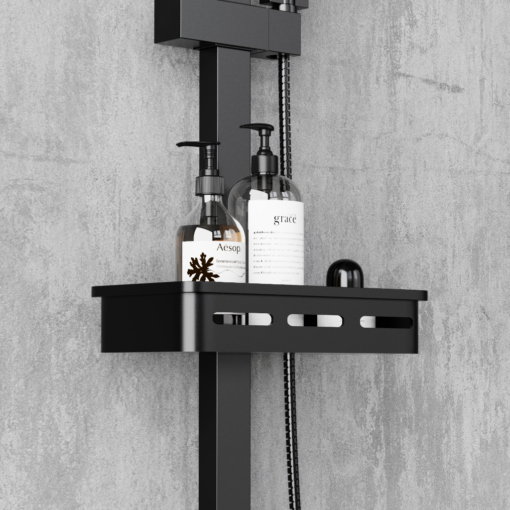 KERROGEE Shower Tiang Column Kotak Panas-Dingin/3 Dalam 1 Shower Kamar Mandi  Set Dengan Faucet / Set pancuran kuningan lengkap