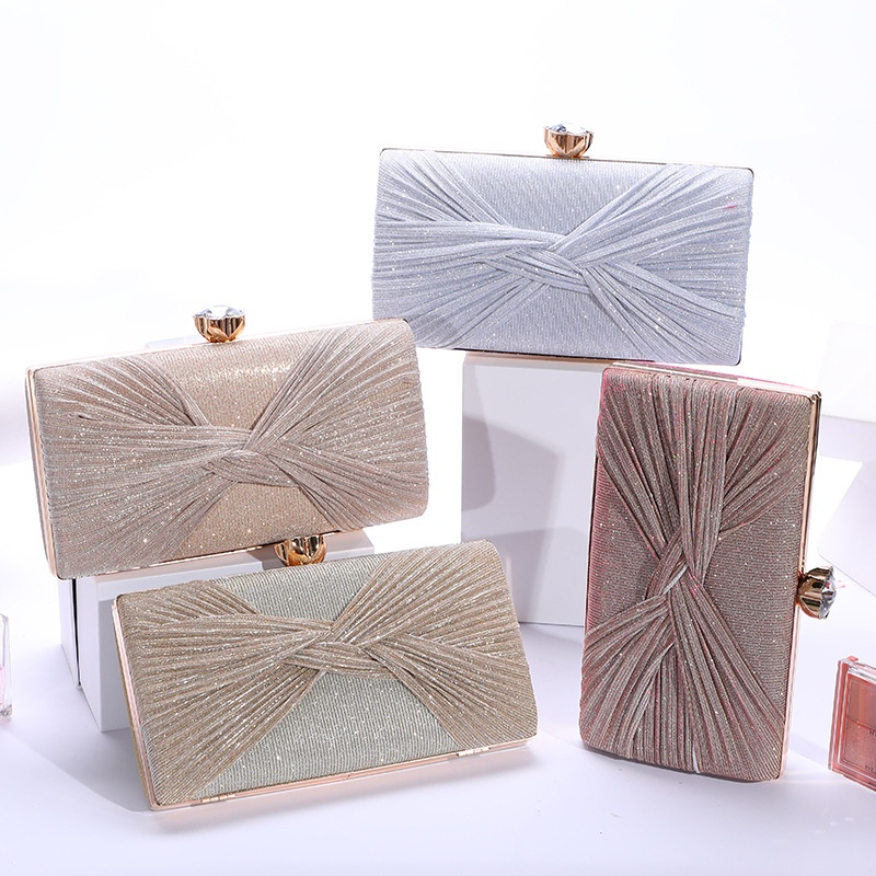 Mamora Bags - BQ3283 (Ada Box) Clutch Wanita Tali Rantai Import Tas Nikah Mewah CR7514 GT1823 LT2010