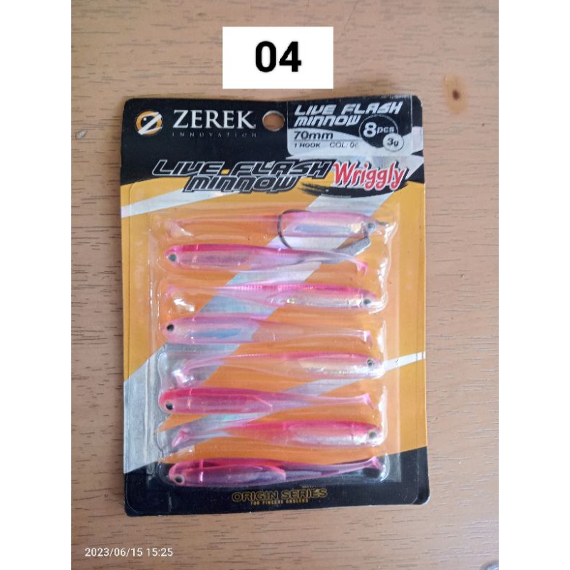 Soft Lure Zerek Live Flash Minnow Wreggly 7cm
