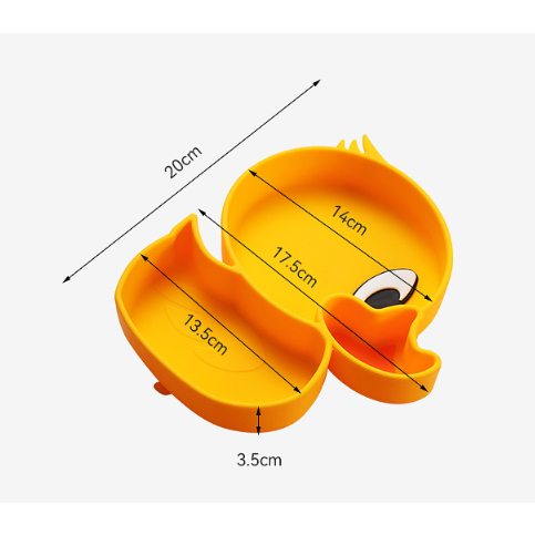Set Makan Anak Silikon / Piring Silikon Anak / Silicone Plate Set / Feeding Set / Children Silicone Tableware Set / Set Peralatan Makan Bayi