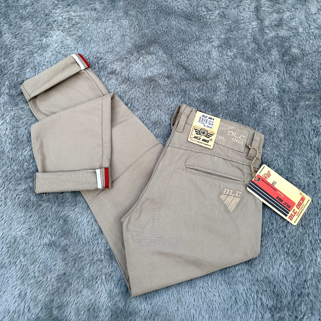 Celana Dlc063  Chinos Melar Street Kanvas Panjang Canvas Original Terbaru 2021 Cardinal Chino