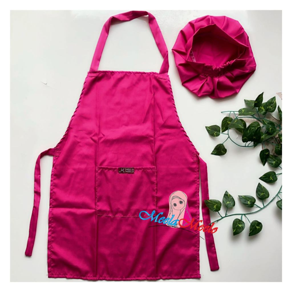 Satu Set Clemek Anak+ Topi Koki Masterchef Murah