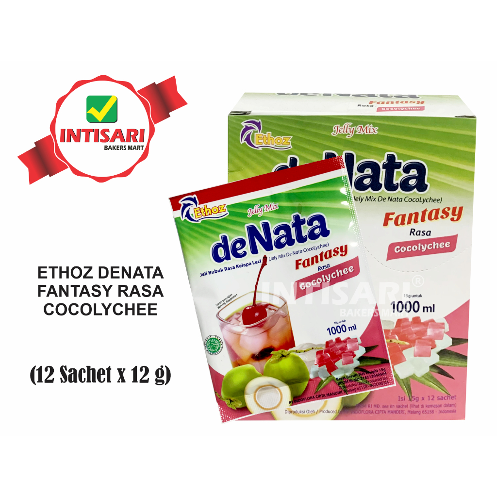 

ETHOZ DE NATA FANTASI RASA COCOLYCHEE 12 SACHET x 15 G