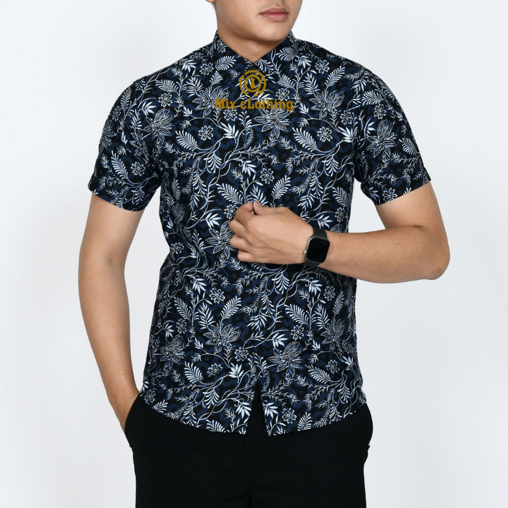 KEMEJA PRIA SLIM FIT MEWAH BATIK PRIA SLIMFIT D366