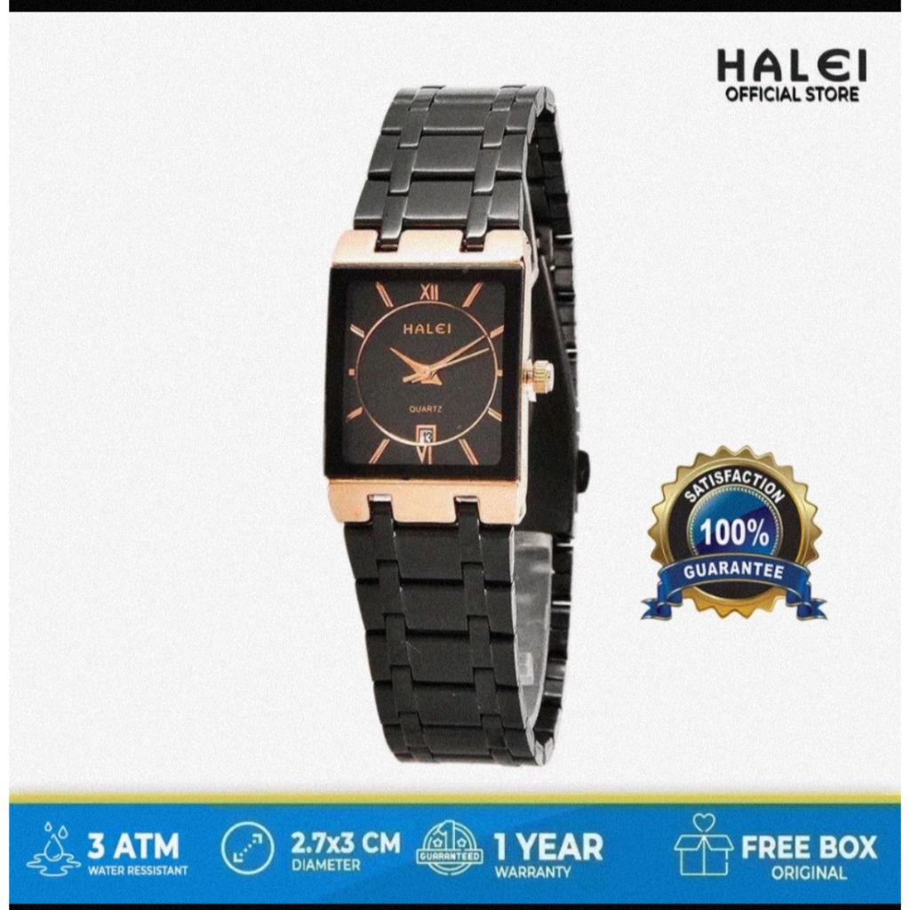 [BATAM] JAM TANGAN HALEI 564 WANITA RANTAI STAINLESS STEEL GARANSI 1 TAHUN TAHAN AIR BISA BUAT BEREN