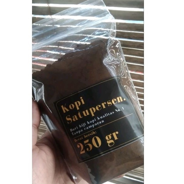 

Kopi Bubuk Murni 250 gram Kualitas No. 1 Rasa Mantap