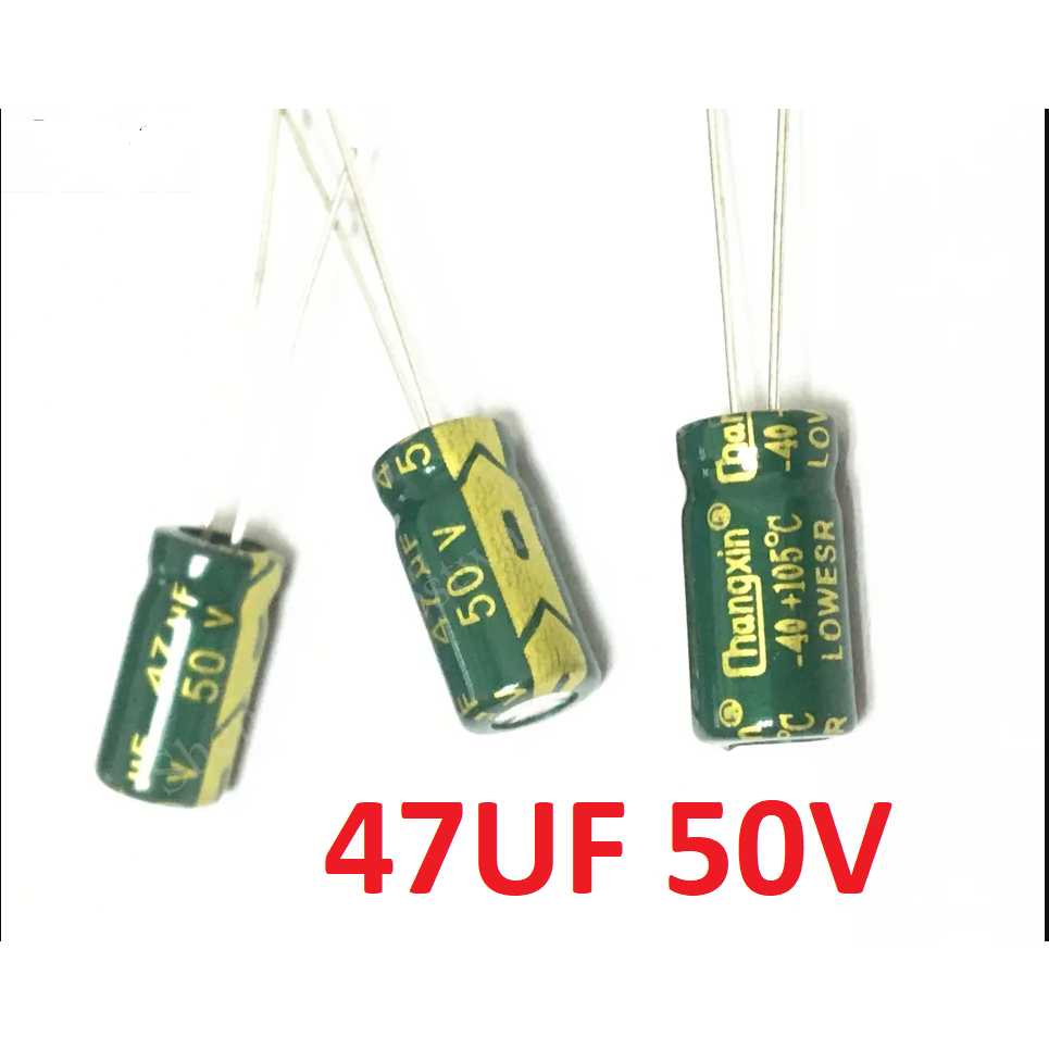 Kapasitor Capacitor ELCO Polar 47uf 50v 47uf 50 V 47 mikro 50 volt