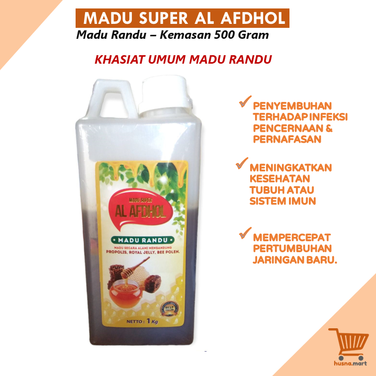 Madu Randu Super Al Afdhol  Asli - Kemasan 1 Kg