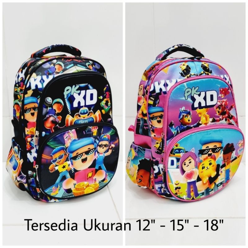 Tas Ransel Sekolah PK XD 12&quot; - 15&quot; - 18&quot; PAUD TK SD