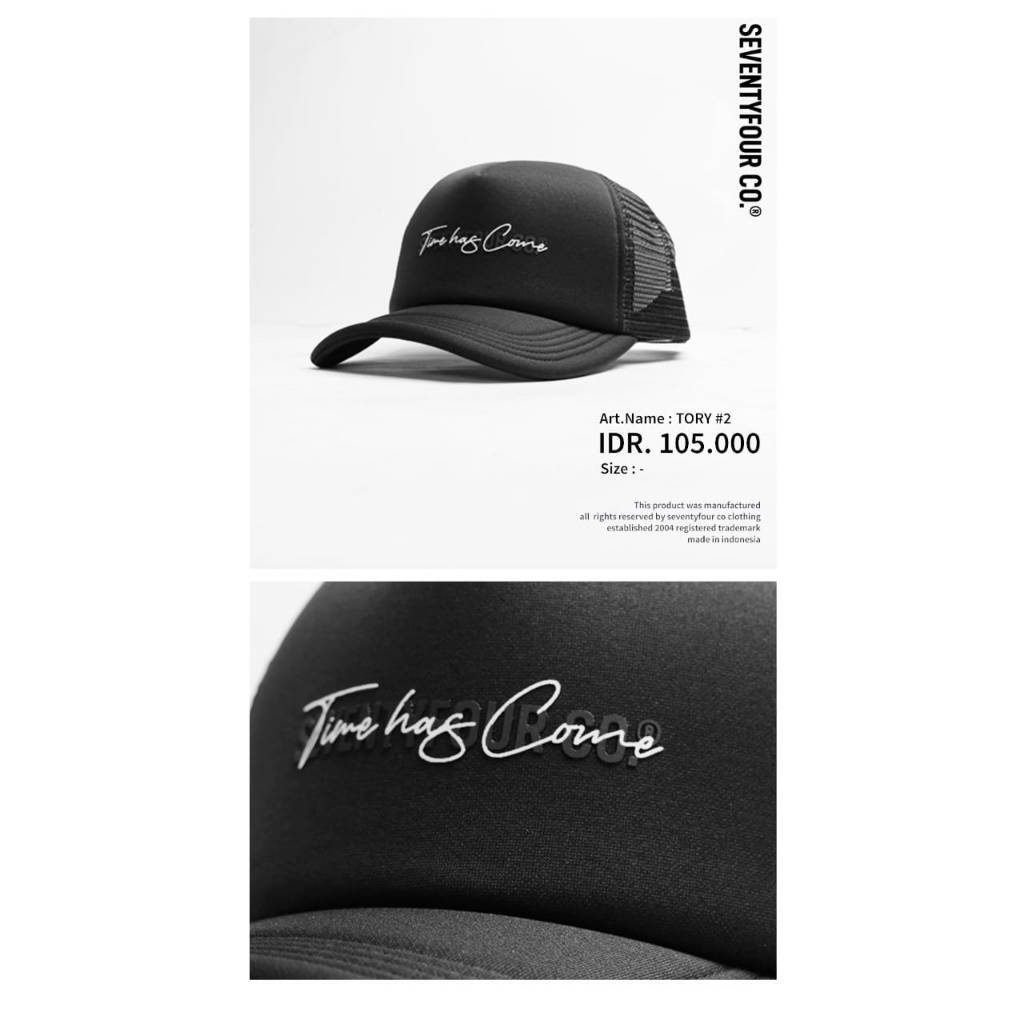 topi trucker distro original SEVENTYFOUR Bandung