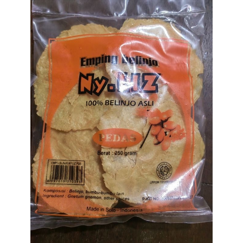 

Emping udang pedes 250gram