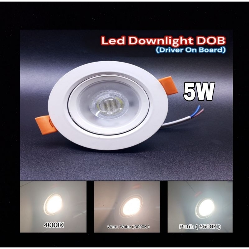 LED Downlight 5watt DOB 5W HIDEKI