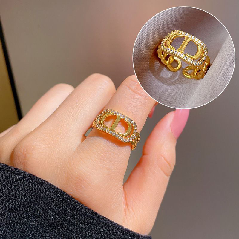 Cincin Adjustable Mata Tanam Korea Mewah Elegan Fashion Style