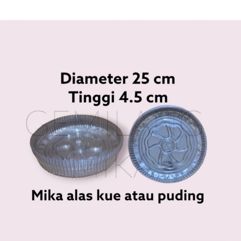 mika alas kue atau puding diameter 25cm(isi 5pcs)